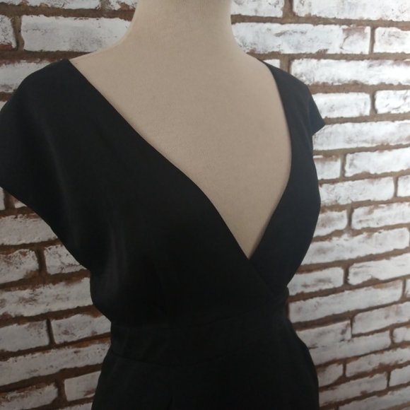 BCBG Generation Black Dress Lace Back Sz 10 - Picture 6 of 15